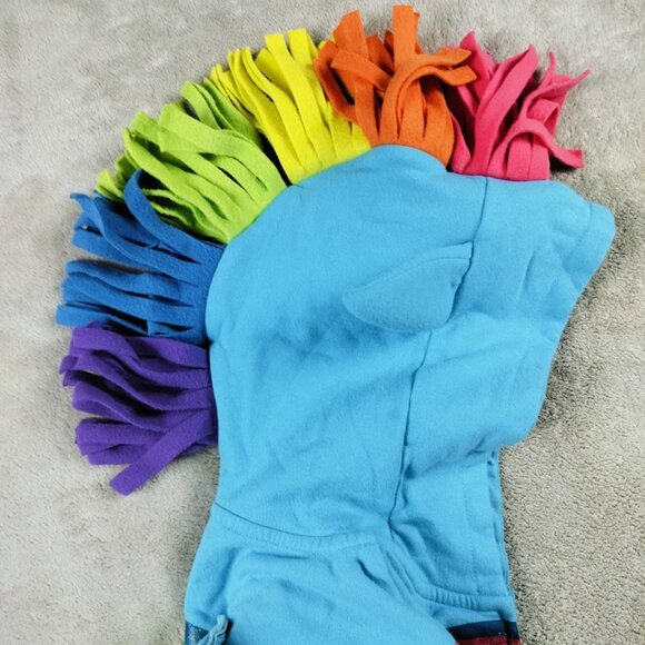 Girls' Hooded Jacket with Wings and Rainbow Mane (Size 7/8), My Little Pony Insp - Picture 11 of 12